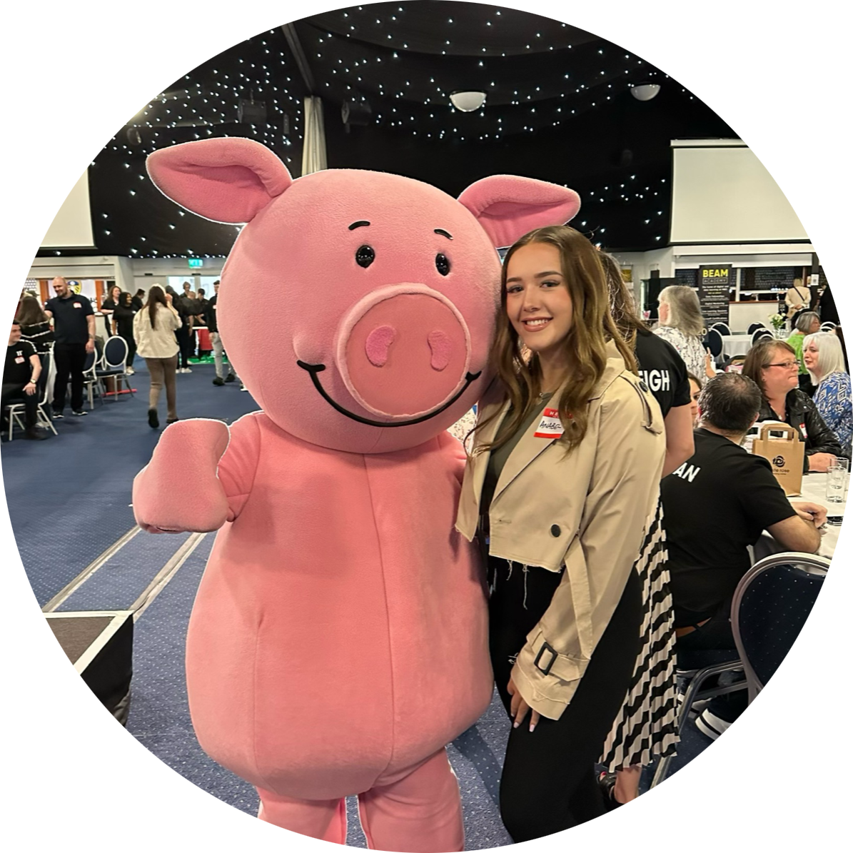 Picture with Percy Pig